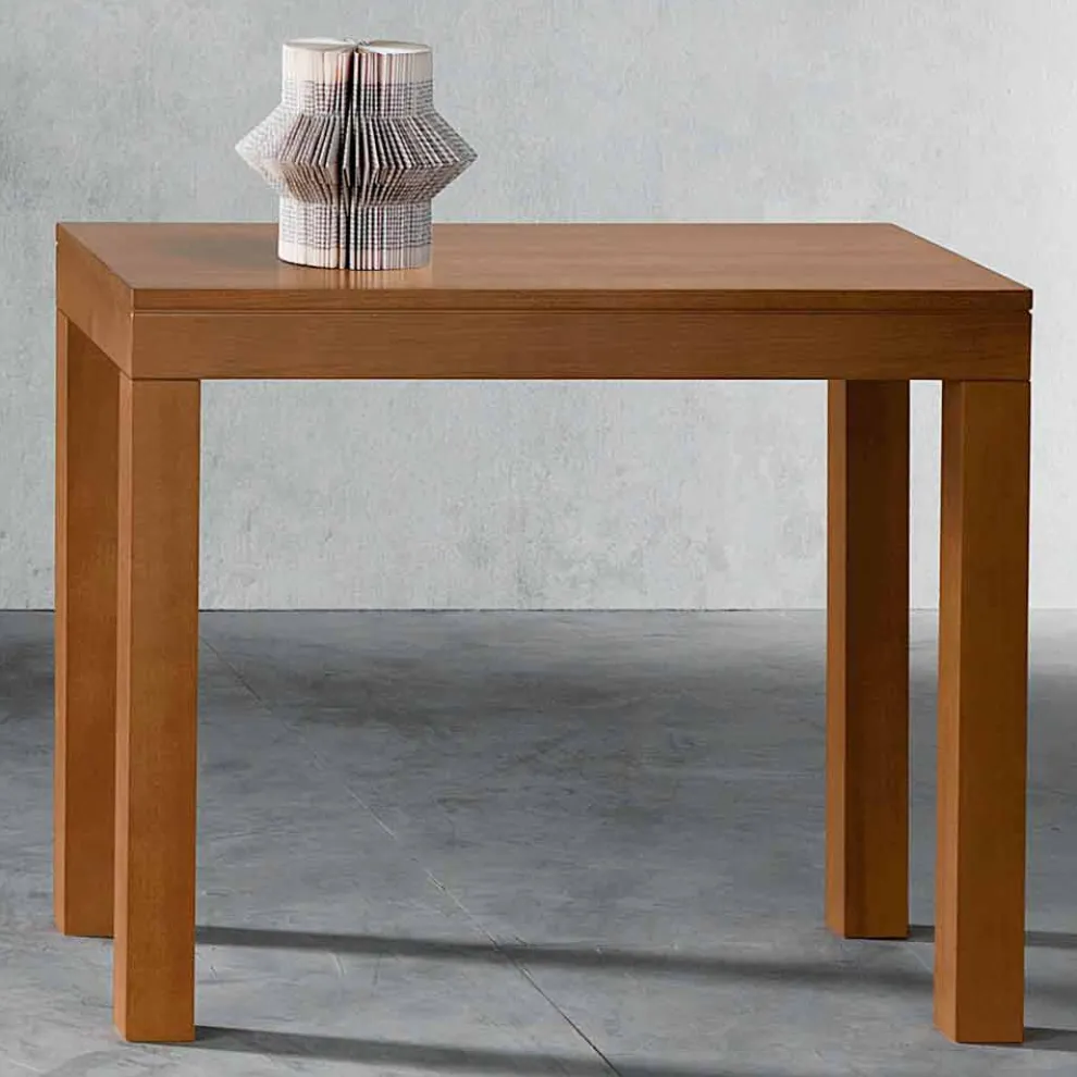 Ausziehbare Konsole mit bis zu 12 Sitzplätzen aus Walnussholz Made in Italy - Picchia