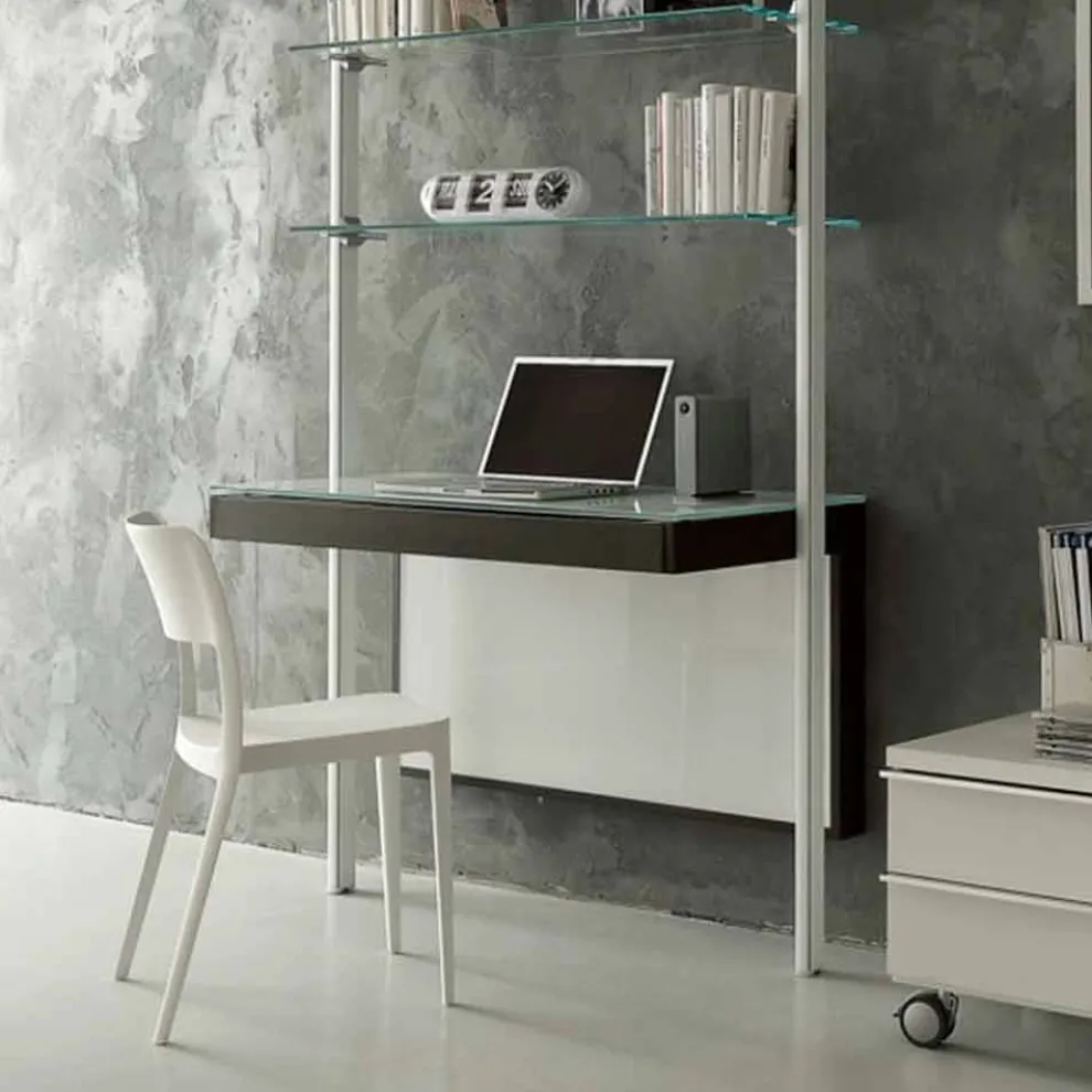 Ausziehbare Kristallkonsole mit Metallstruktur Made in Italy - Iod