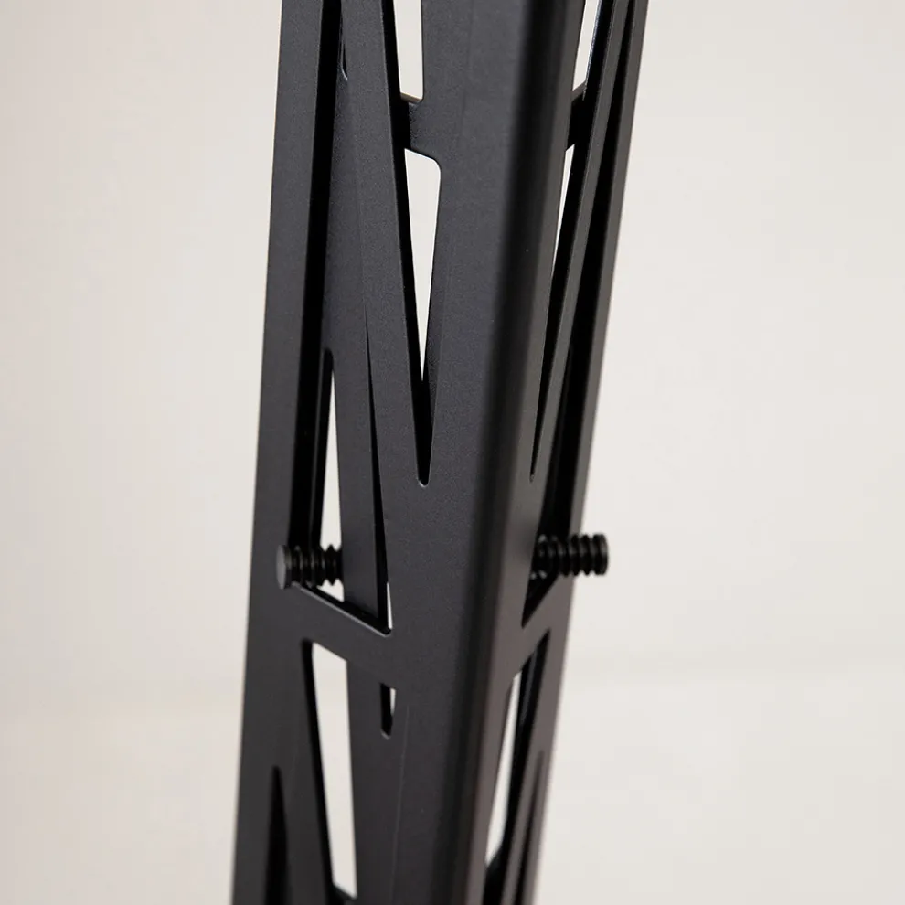 Ausziehbare Stehlampe Aluminium Mattschwarzes Leiterdesign - Watchful