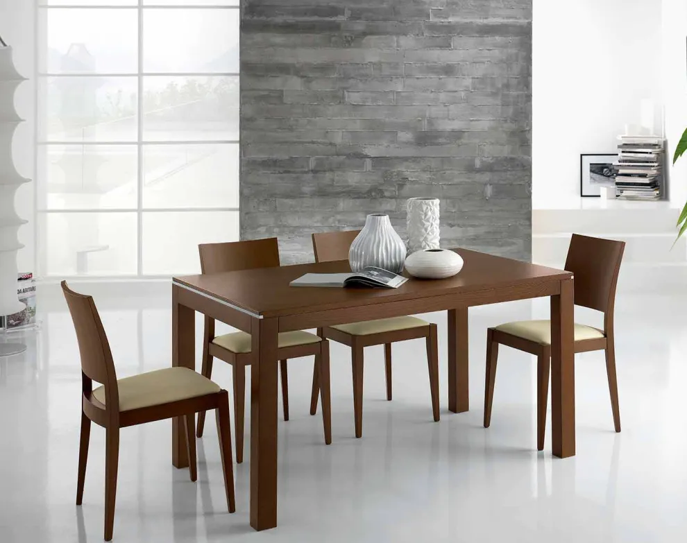 Ausziehbarer Designtisch Bis zu 350 cm aus Eschenholz Made in Italy - Ketla