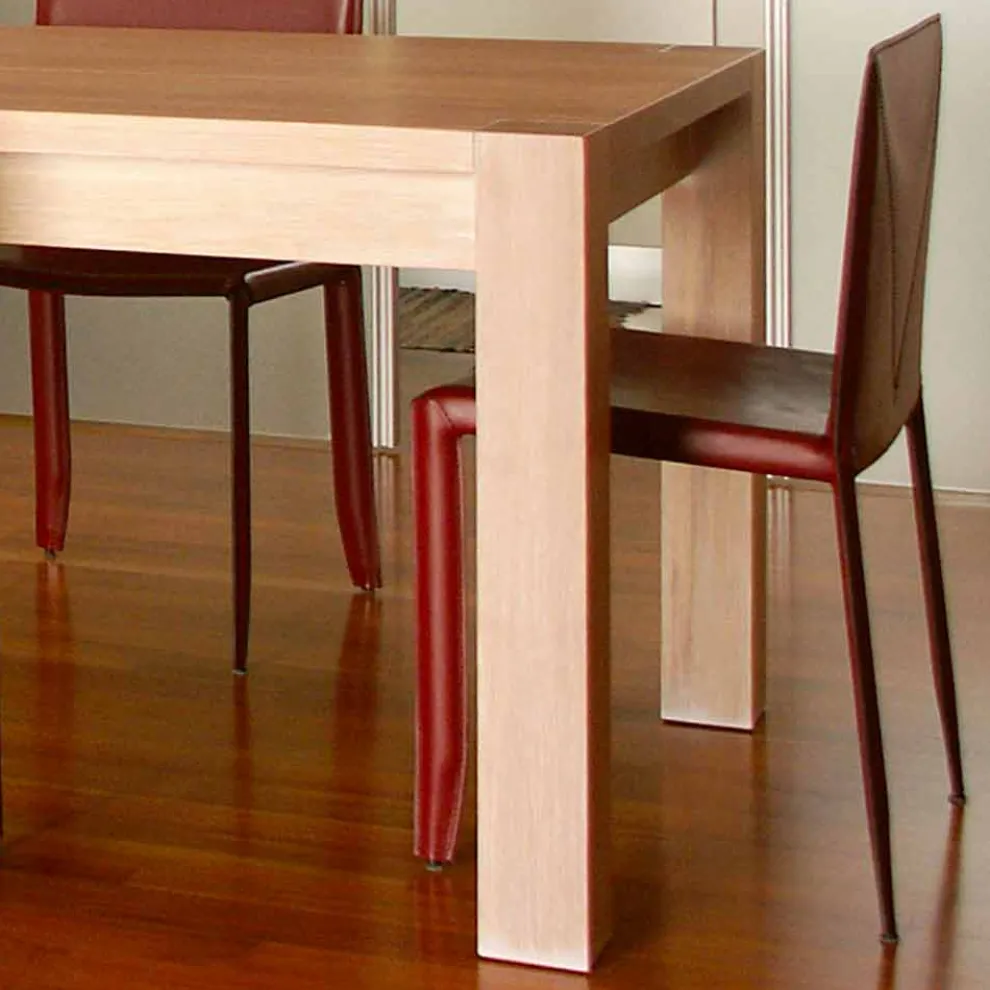 Ausziehbarer Designtisch aus Eichenholz, L160 / 260xP90cm, Jacob