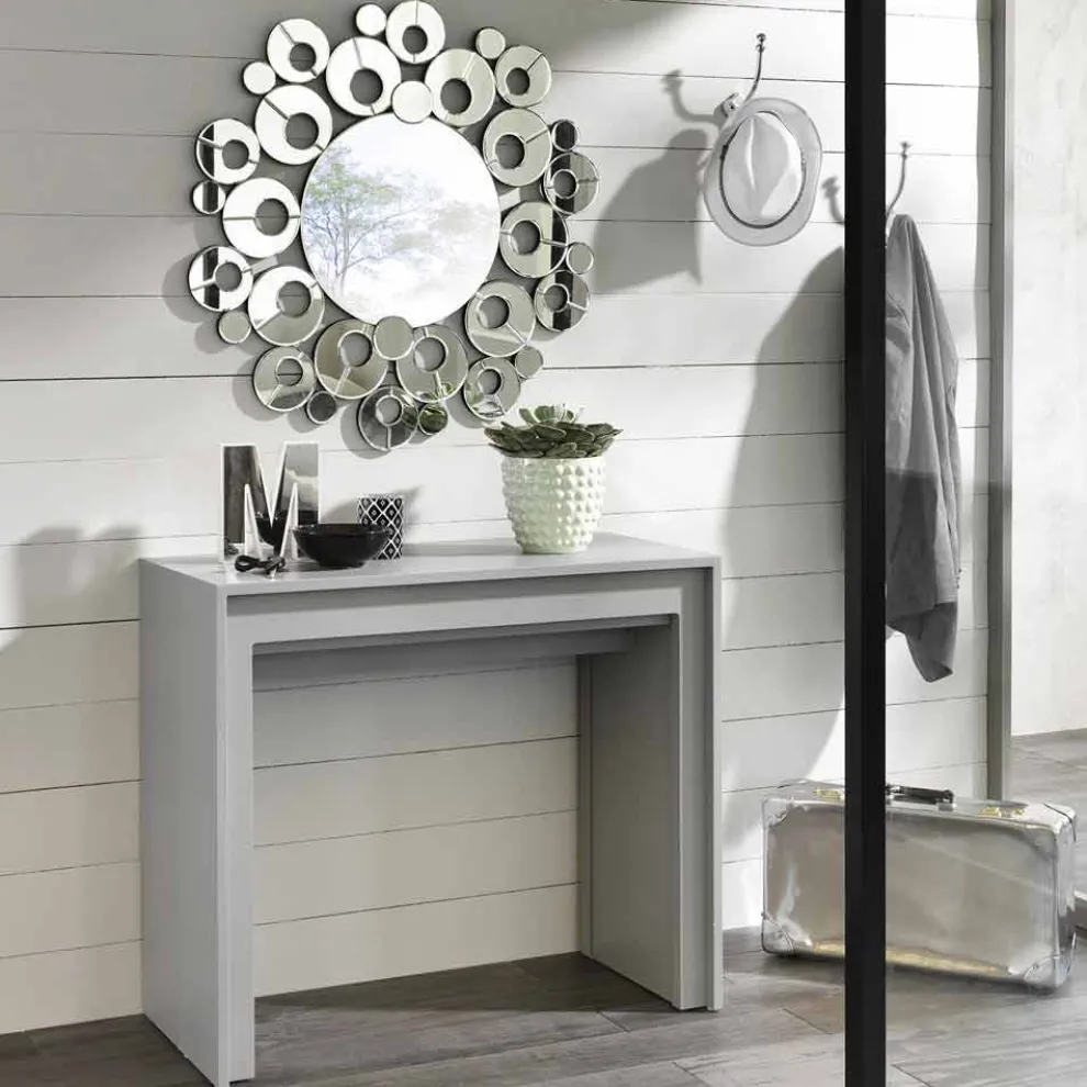 Ausziehbarer Esstisch / Konsole, L 42,50 / 302,50x p 90 cm - Alvaro