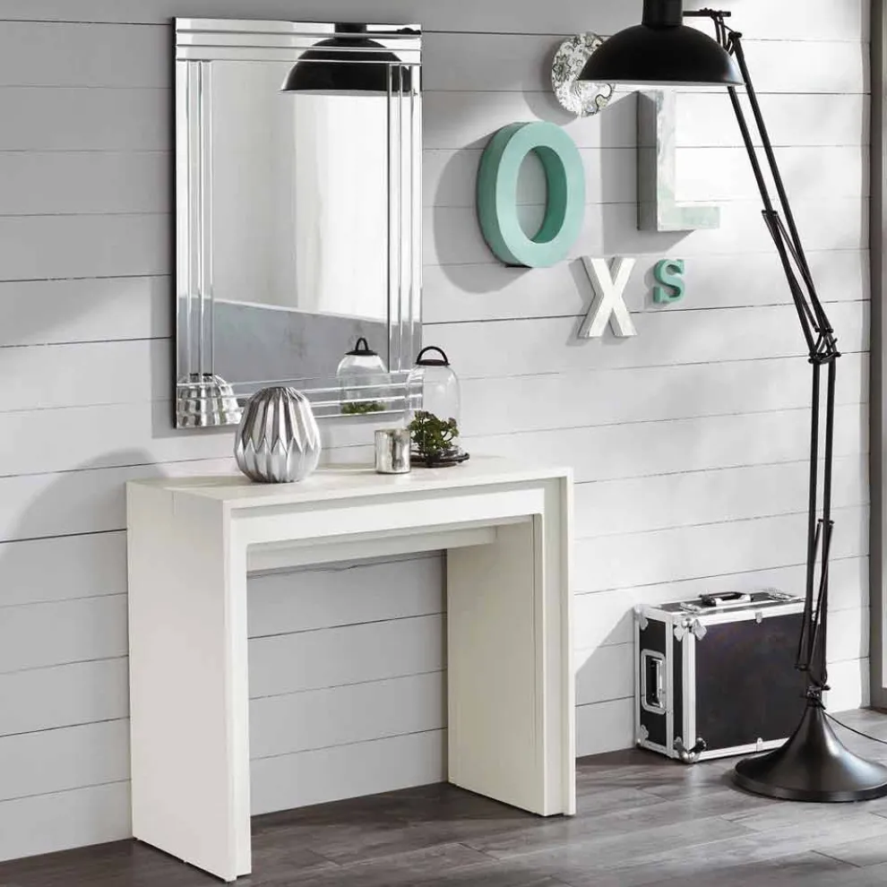 Ausziehbarer Esstisch / Konsole, L 42,50 / 302,50x p 90 cm - Alvaro