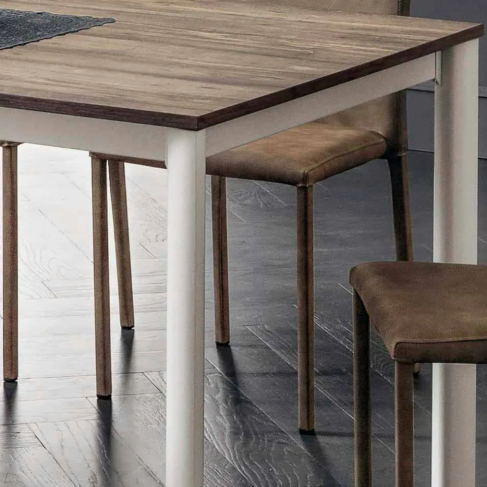 Ausziehbarer Esstisch Bis zu 334 cm Holzoptik Made in Italy - Maltesisch