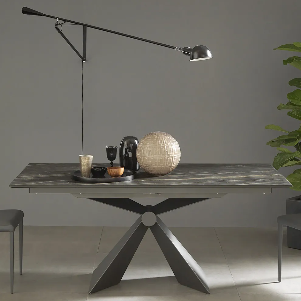 Ausziehbarer Esstisch Bis zu 298 cm aus Keramik Made in Italy - Anaconda