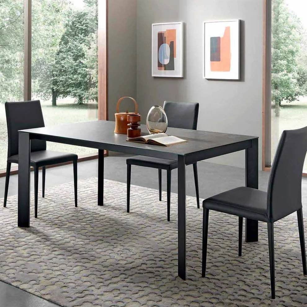 Ausziehbarer Esstisch Bis zu 310 cm in Keramik Made in Italy - Pitagora