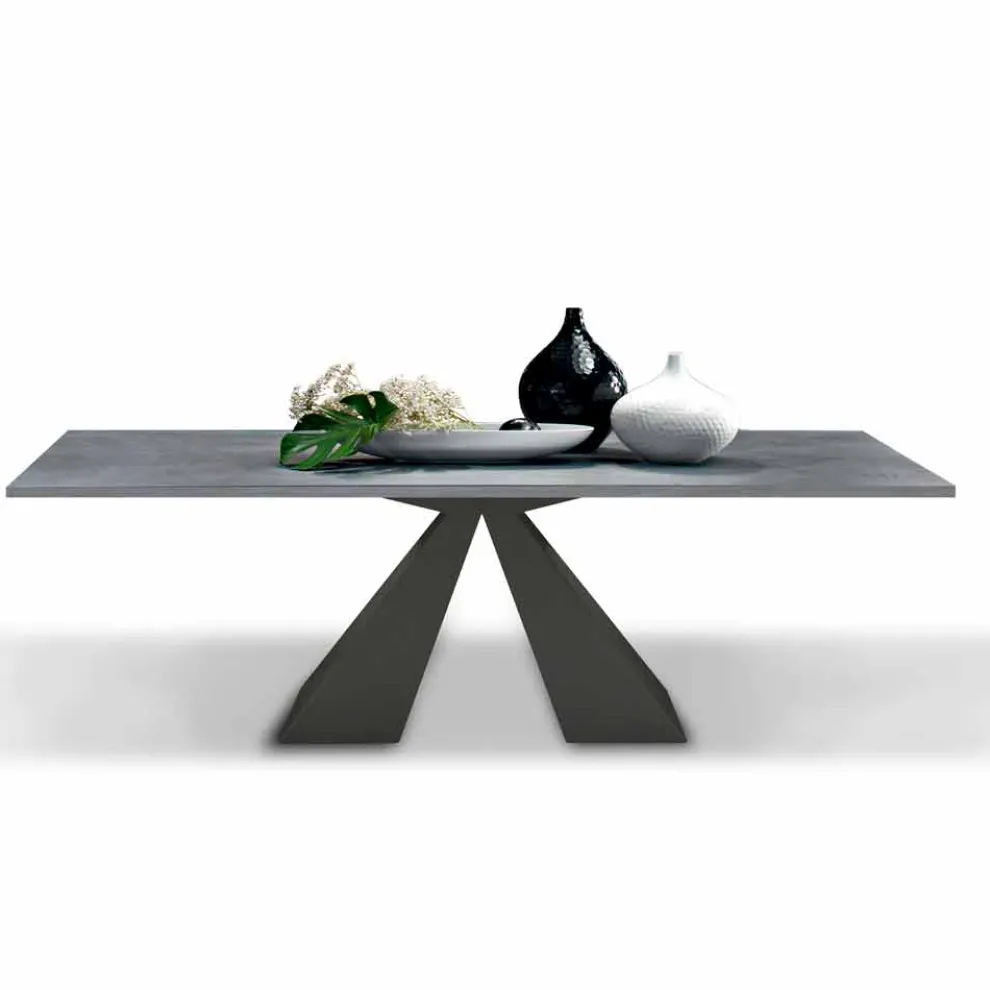 Ausziehbarer Esstisch auf 300 cm aus HPL-Laminat, hergestellt in Italien – Dalmatiner