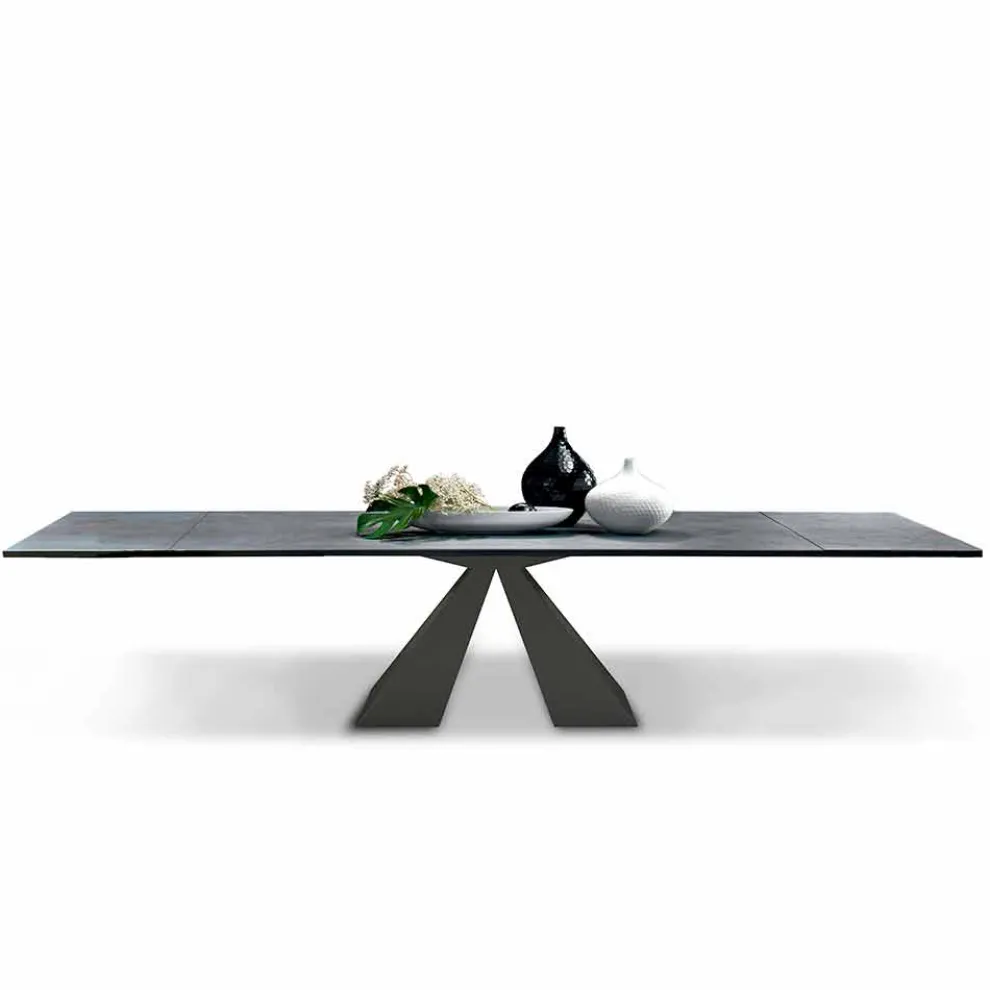 Ausziehbarer Esstisch auf 300 cm aus HPL-Laminat, hergestellt in Italien – Dalmatiner