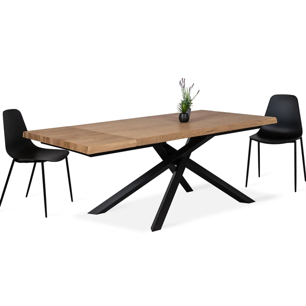 Ausziehbarer Esstisch bis 240 cm aus Eichenholz Made in Italy - Persico