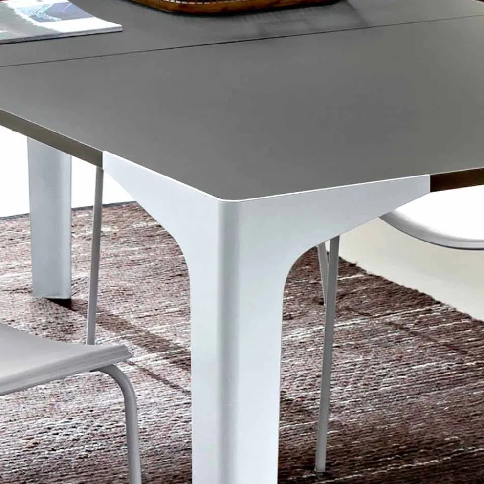 Ausziehbarer Esstisch Bis zu 222 cm in Fenix Made in Italy - Vulcano