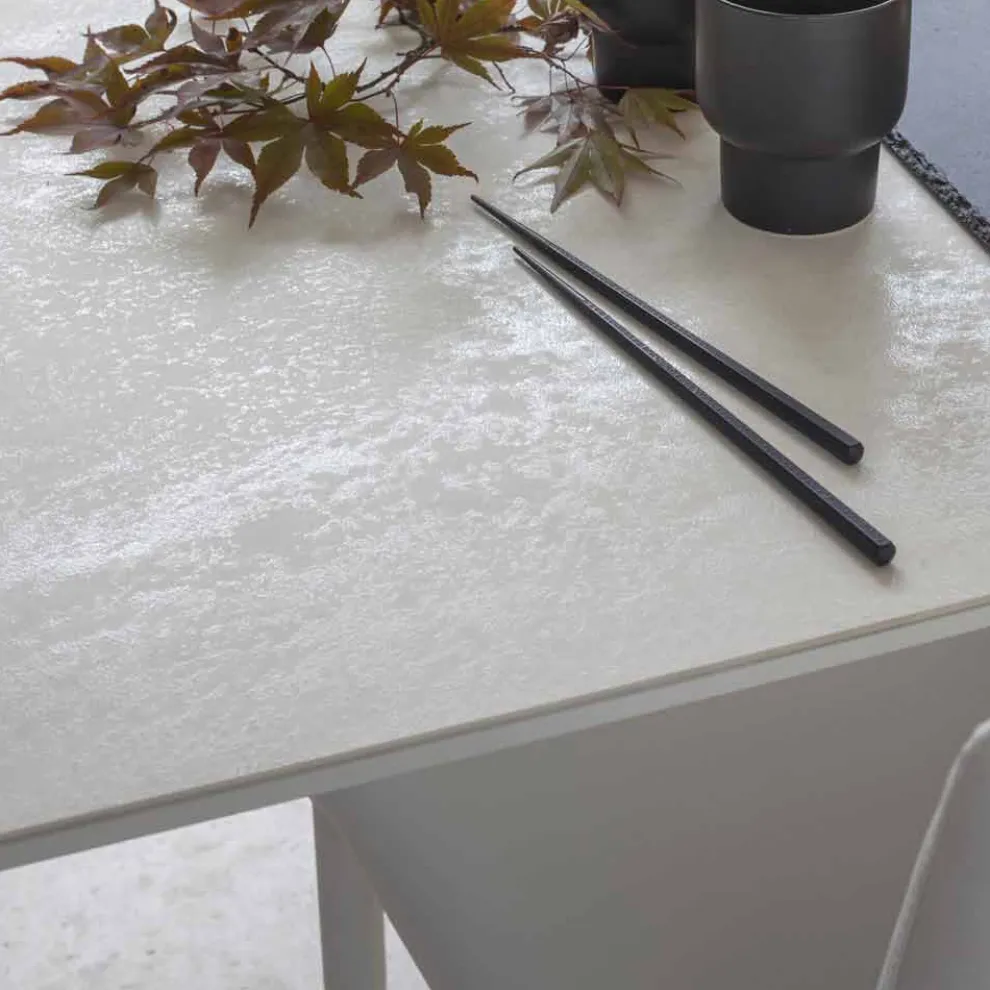 Ausziehbarer Esstisch bis 180 cm aus Keramik Made in Italy - Pitagora