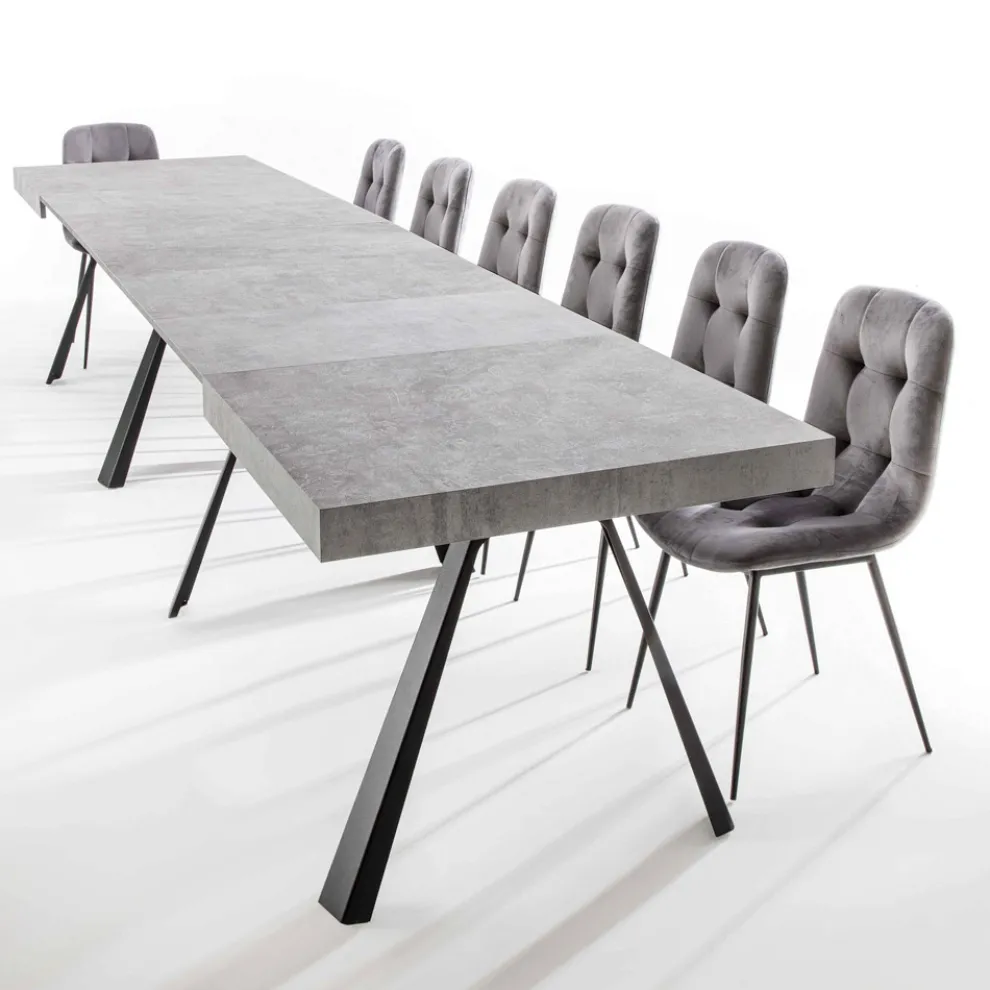 Ausziehbarer Esstisch Bis zu 500 cm mit Melaminplatte - Raimondo