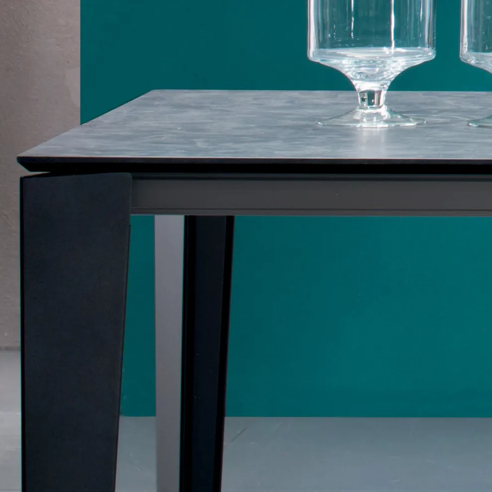 Ausziehbarer Esstisch auf 310 cm aus Laminat, hergestellt in Italien – Siebziger