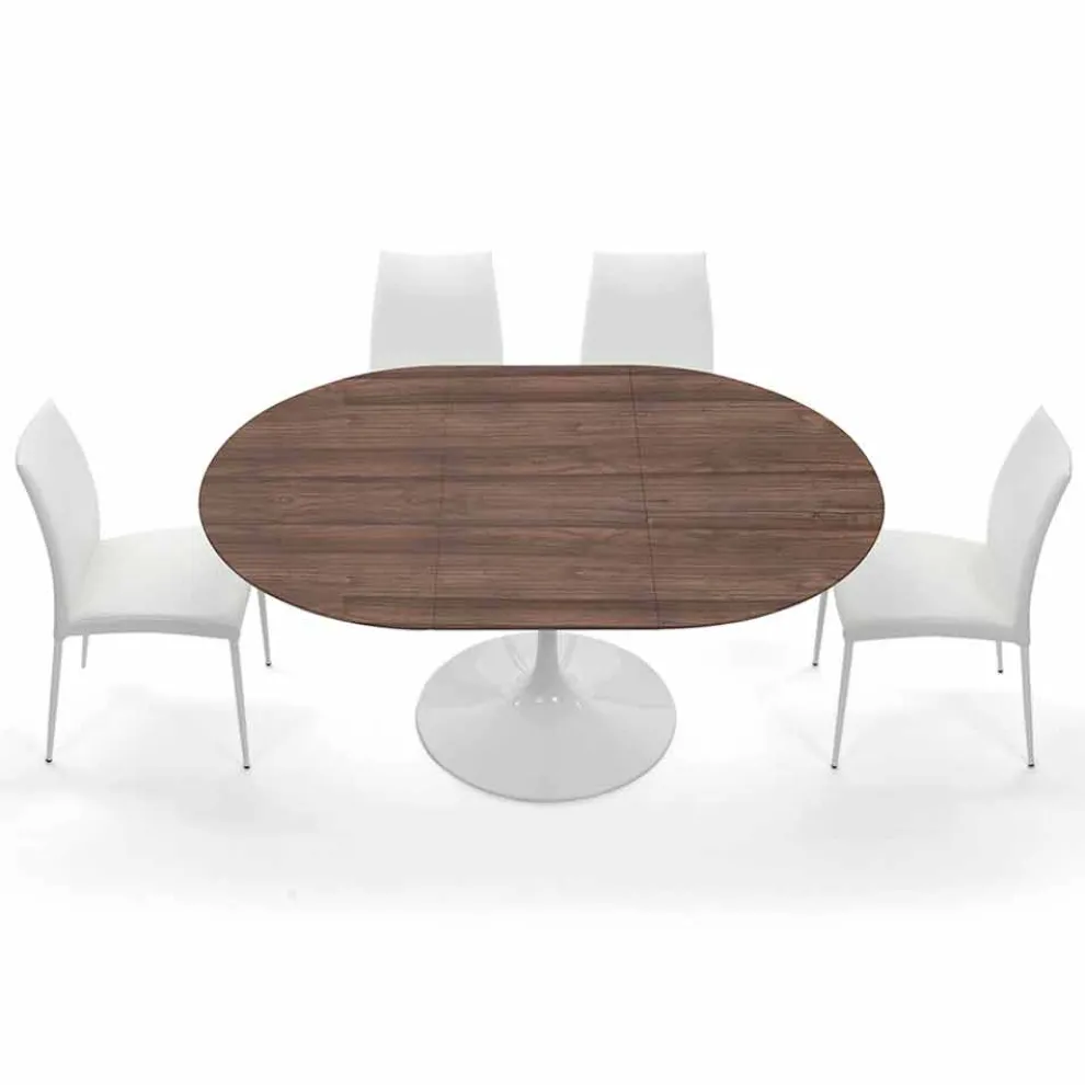 Ausziehbarer Esstisch bis 170 cm aus Laminat, hergestellt in Italien – Dollars