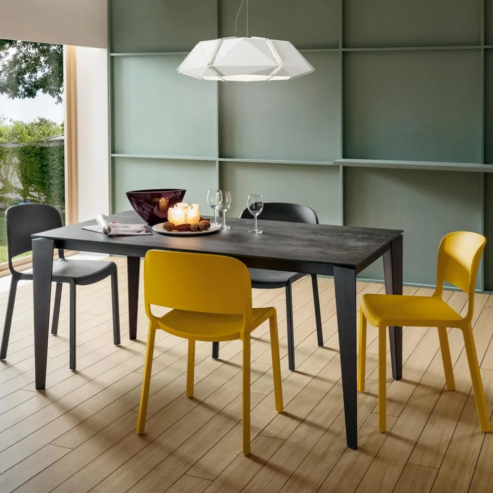 Ausziehbarer Küchentisch aus edler Laminamkeramik Made in Italy - Efisto