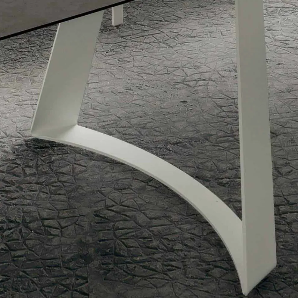 Ausziehbarer Küchentisch Bis zu 280 cm Marmoroptik Made in Italy - Pinocchio