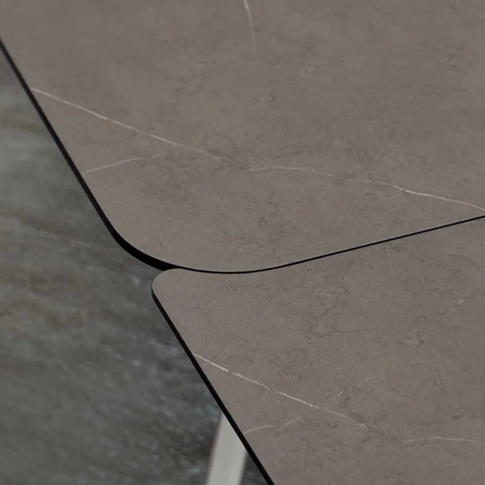 Ausziehbarer Küchentisch Bis zu 280 cm Marmoroptik Made in Italy - Pinocchio