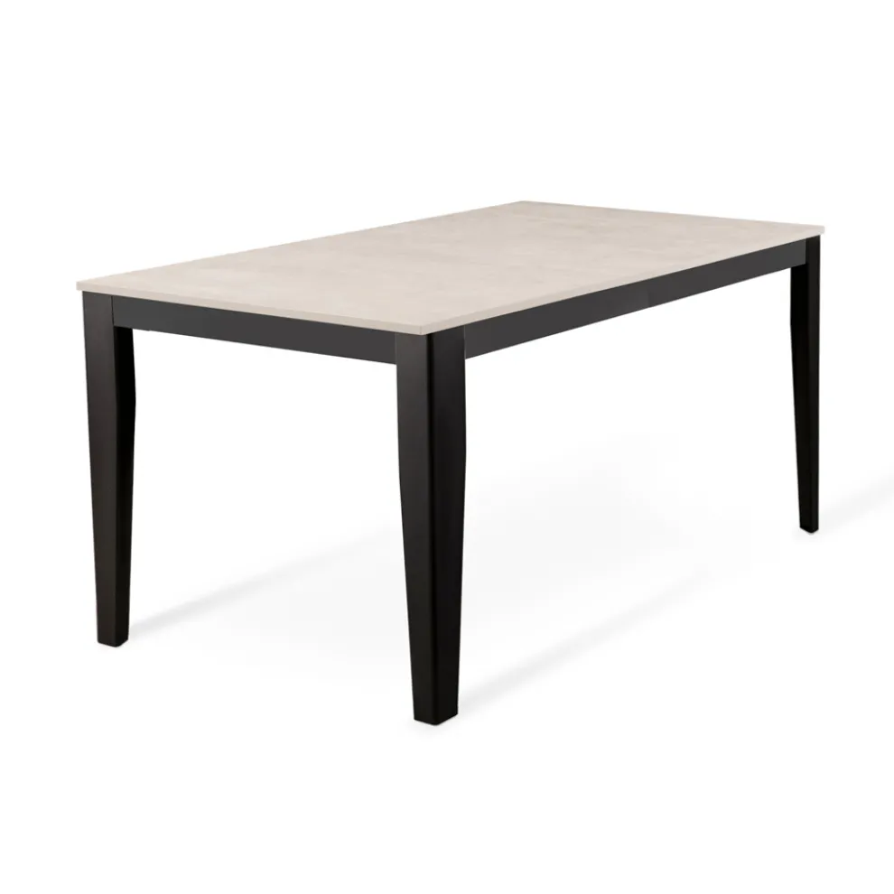 Ausziehbarer Tisch bis zu 316 cm in Melamin und Metallgestell – Weihrauch