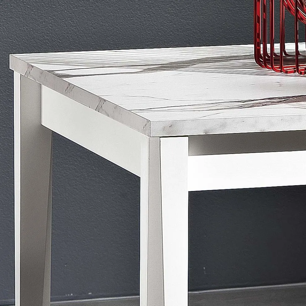 Ausziehbarer Tisch bis 180 cm in Buche und Melamin Made in Italy - Otiello