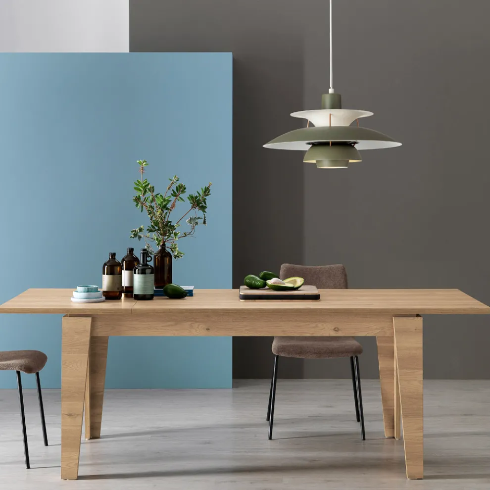 Ausziehbarer Tisch aus Melamin in verschiedenen Ausführungen Made in Italy - Lily