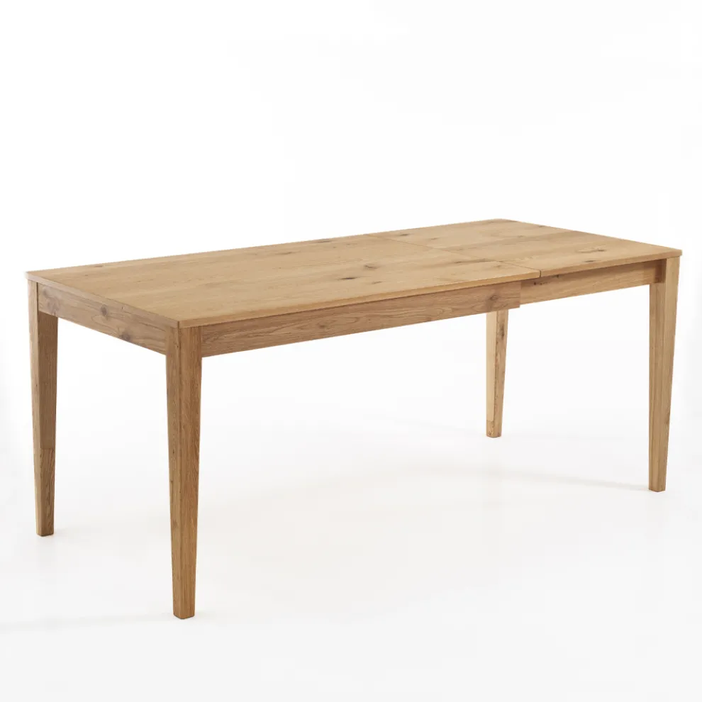 Ausziehbarer Tisch auf 180 cm aus massivem Birkenholz – Thallium