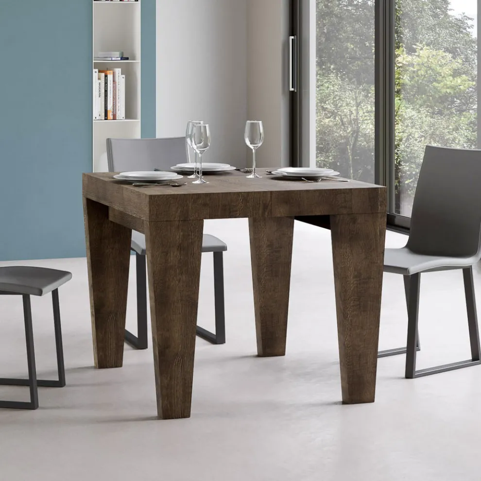 Ausziehbarer Tisch, erhältlich in verschiedenen Ausführungen, hergestellt in Italien – Mountain