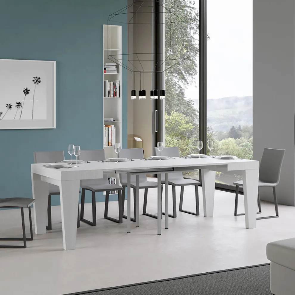 Ausziehbarer Tisch, erhältlich in verschiedenen Ausführungen, hergestellt in Italien – Mountain