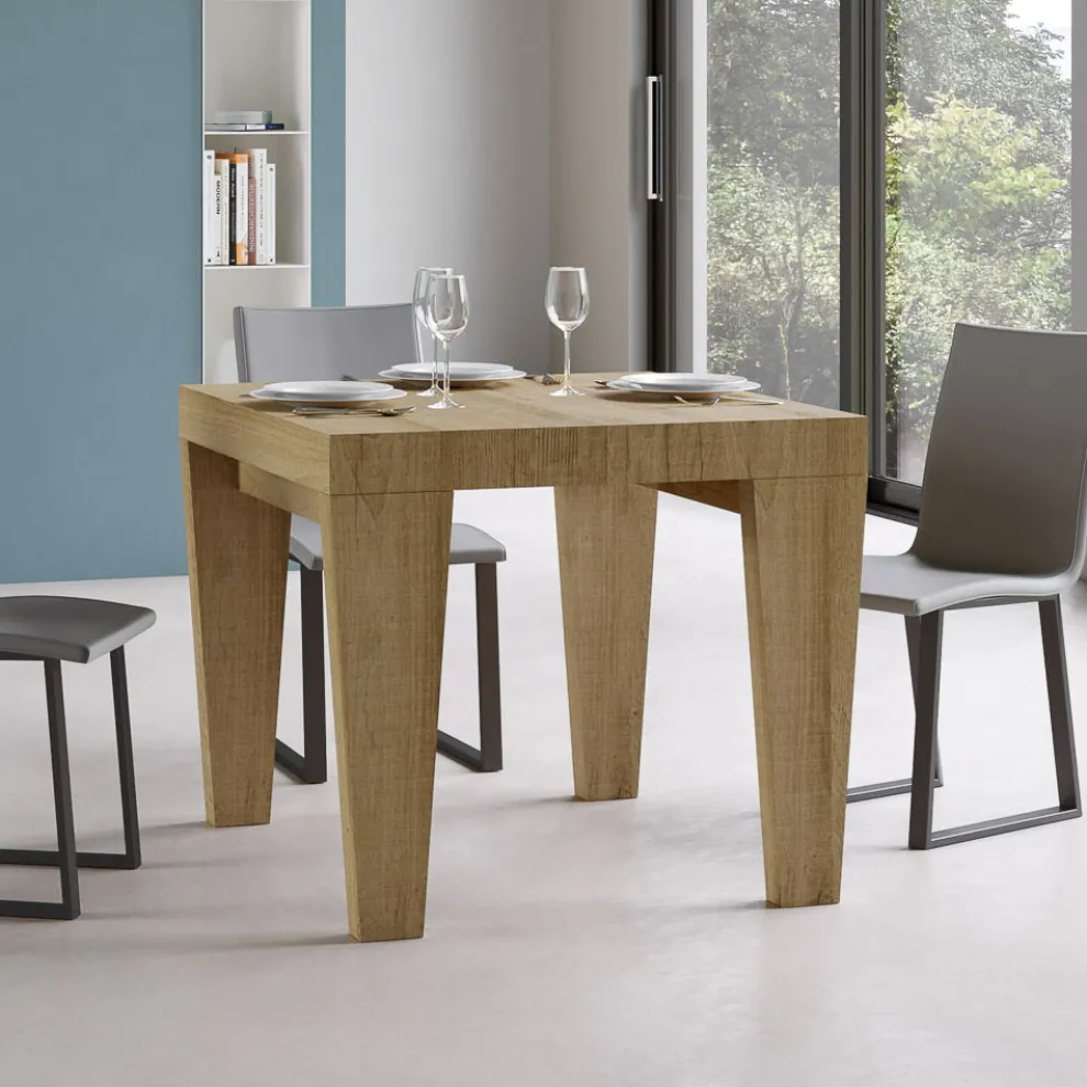 Ausziehbarer Tisch, erhältlich in verschiedenen Ausführungen, hergestellt in Italien – Mountain