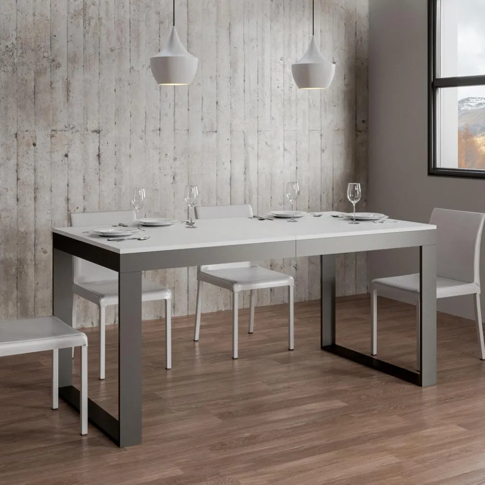 Ausziehbarer Tisch mit modernem Design aus Melaminholz - Badesi