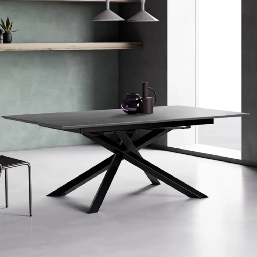 Ausziehbarer Tisch mit S70-Beinen, hergestellt in Italien – Sagi