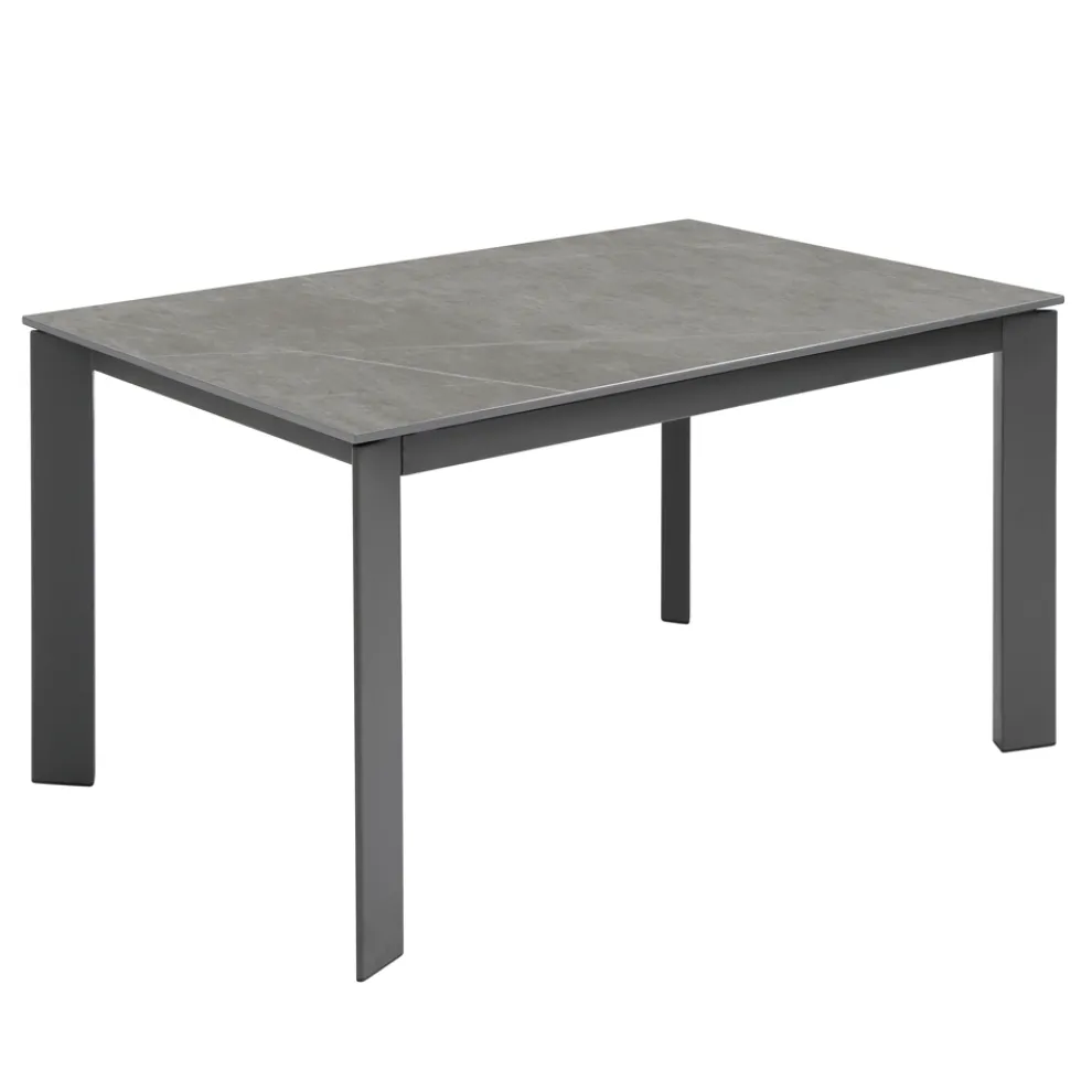 Ausziehbarer Tisch auf 190 cm aus Keramik, Melamin und Metall – Sara