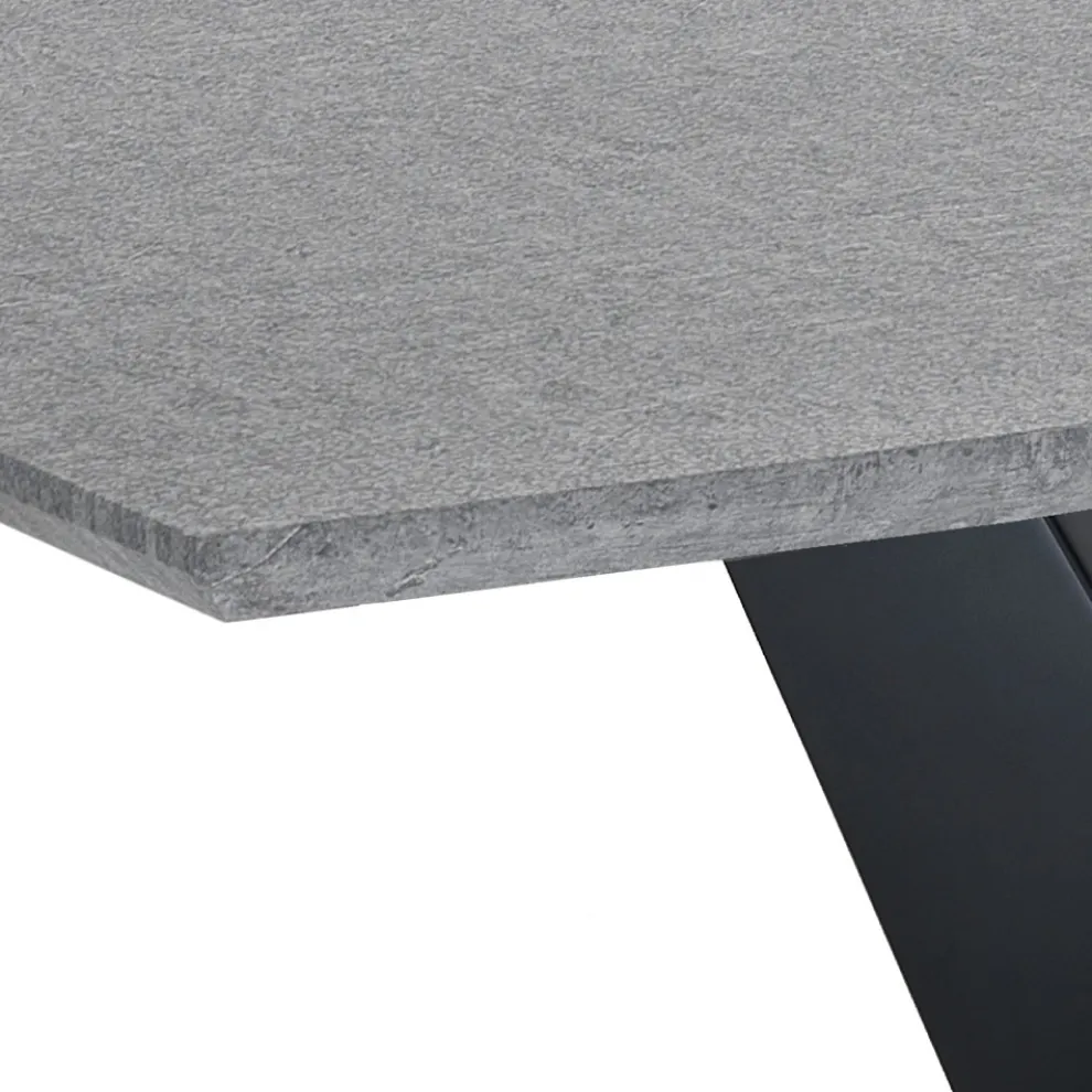 Ausziehbarer Tisch auf 200 cm aus MDF-Zement – Holmium