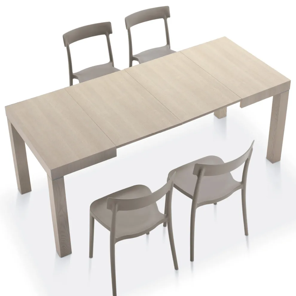 Ausziehbarer Tisch aus Laminatholz bis zu 470 cm, hergestellt in Italien – Gordito