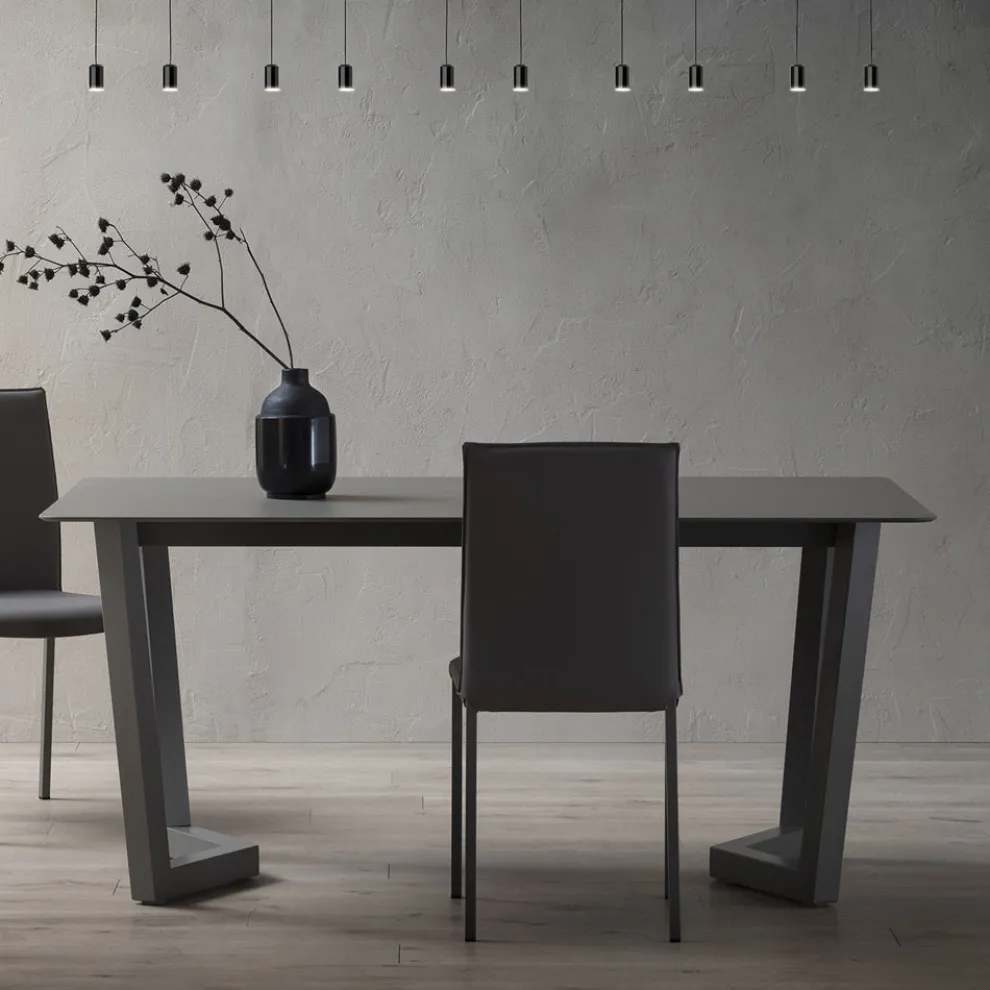 Ausziehbarer Tisch bis zu 300 cm in geschichtetem Fenix Made in Italy - Bastiano