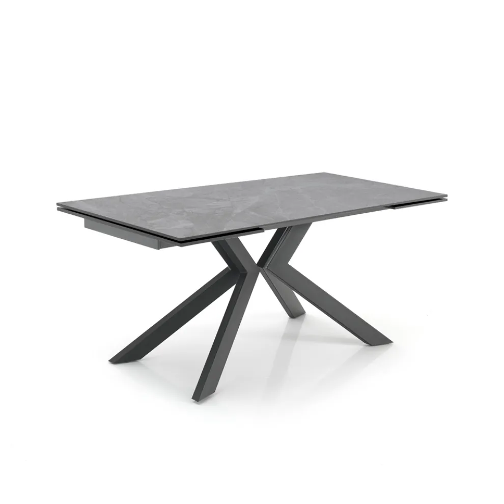 Ausziehbarer Tisch auf 240 cm aus Keramik mit Marmor-Finish – Chlor