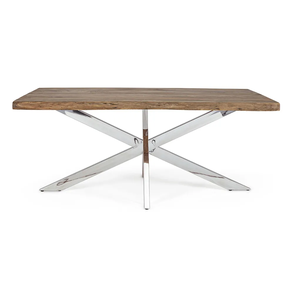 Ausziehbarer Tisch bis 2,6 m aus handgefertigtem Holz Homemotion - Plutarco