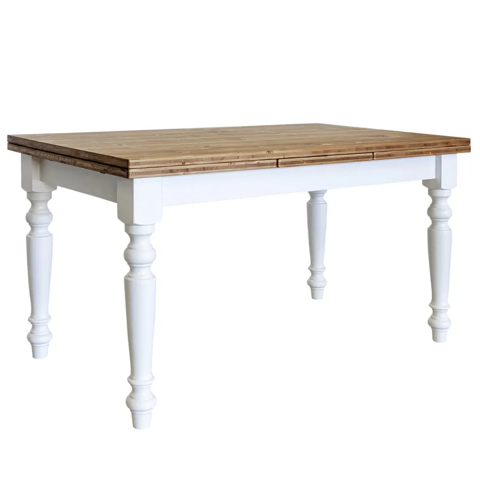 Ausziehbarer Wohnzimmertisch aus nordischer Tanne Made in Italy - Benidorm