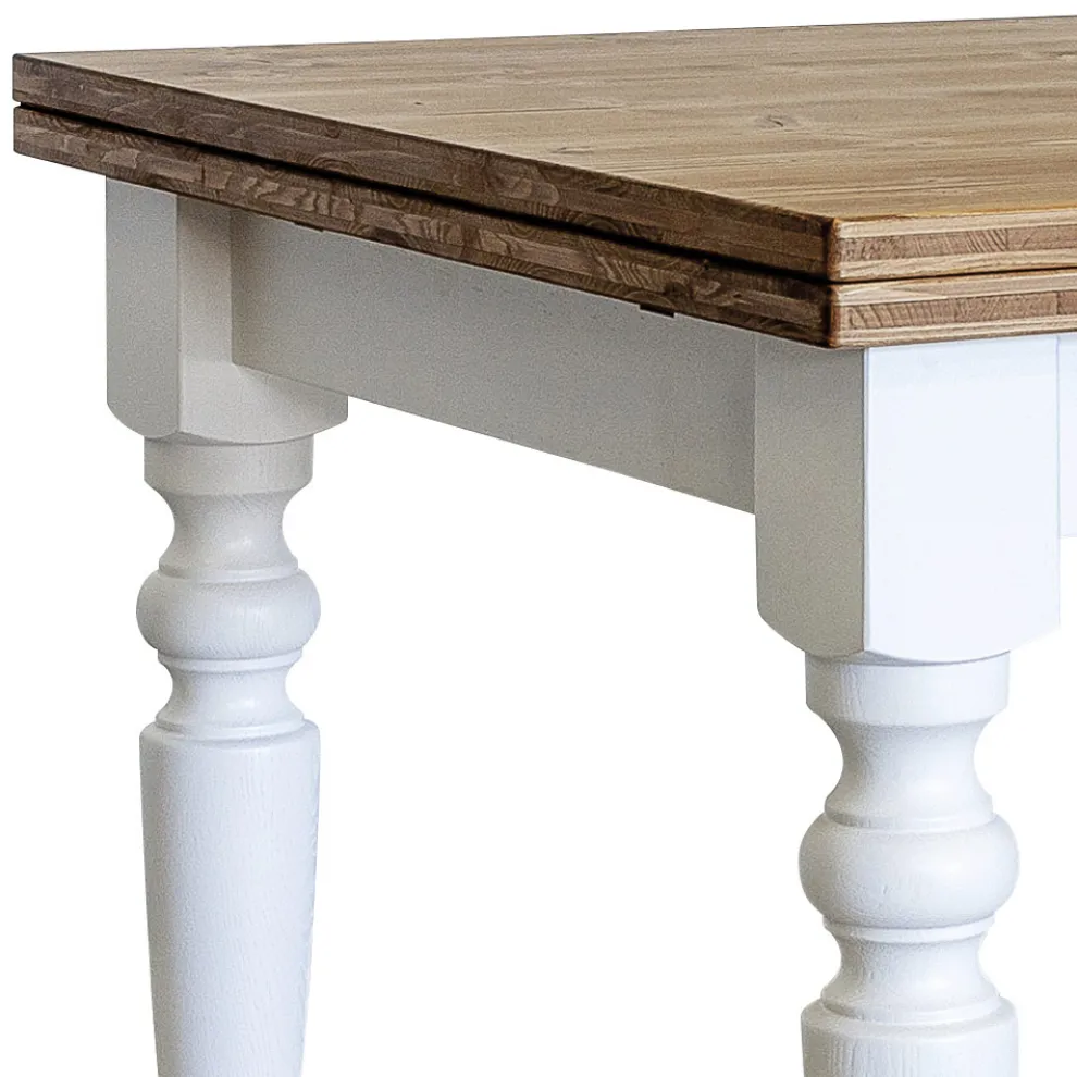 Ausziehbarer Wohnzimmertisch aus nordischer Tanne Made in Italy - Benidorm