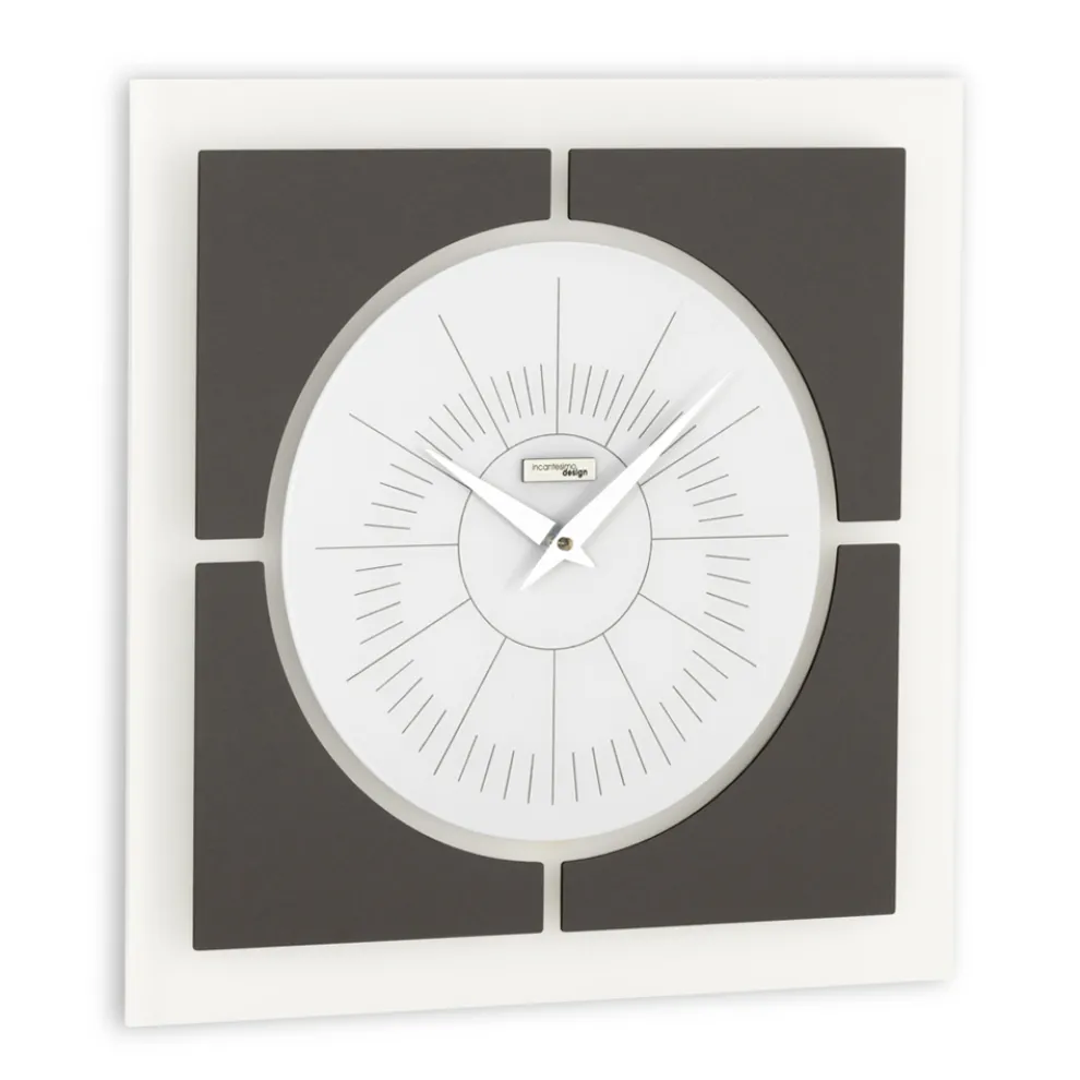 Wanduhr aus Methacrylat und Leinenrahmen Made in Italy - Battito