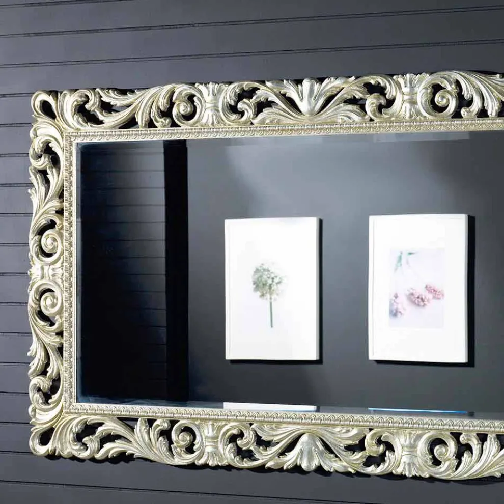 Ayous Holz-Wandspiegel des modernen Designs hergestellt in Italien Nicola