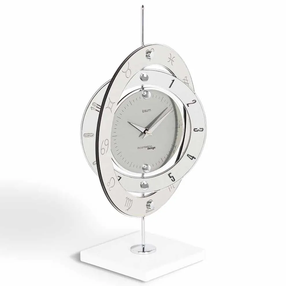 Moderne Tischuhr Pluto, Made in Italy