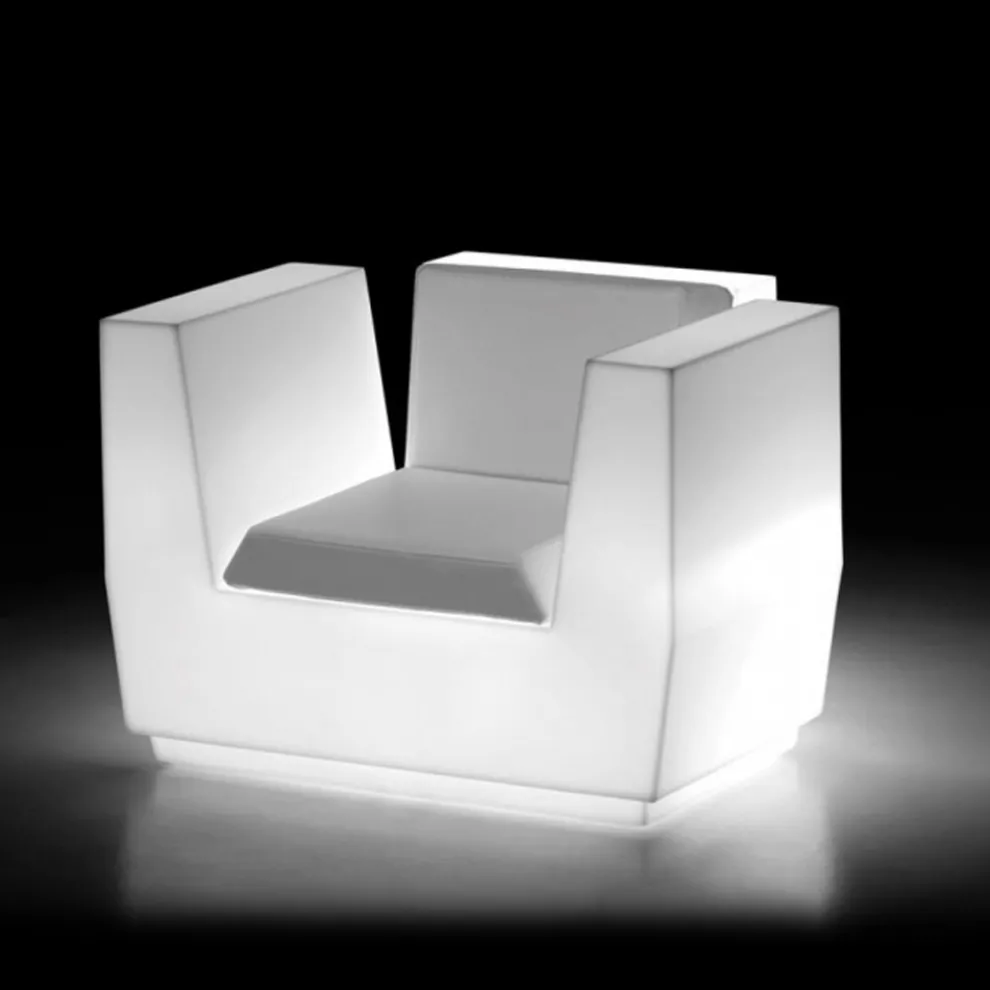 Leuchtender Outdoor-Sessel aus Polyethylen Made in Italy - Chiabotto