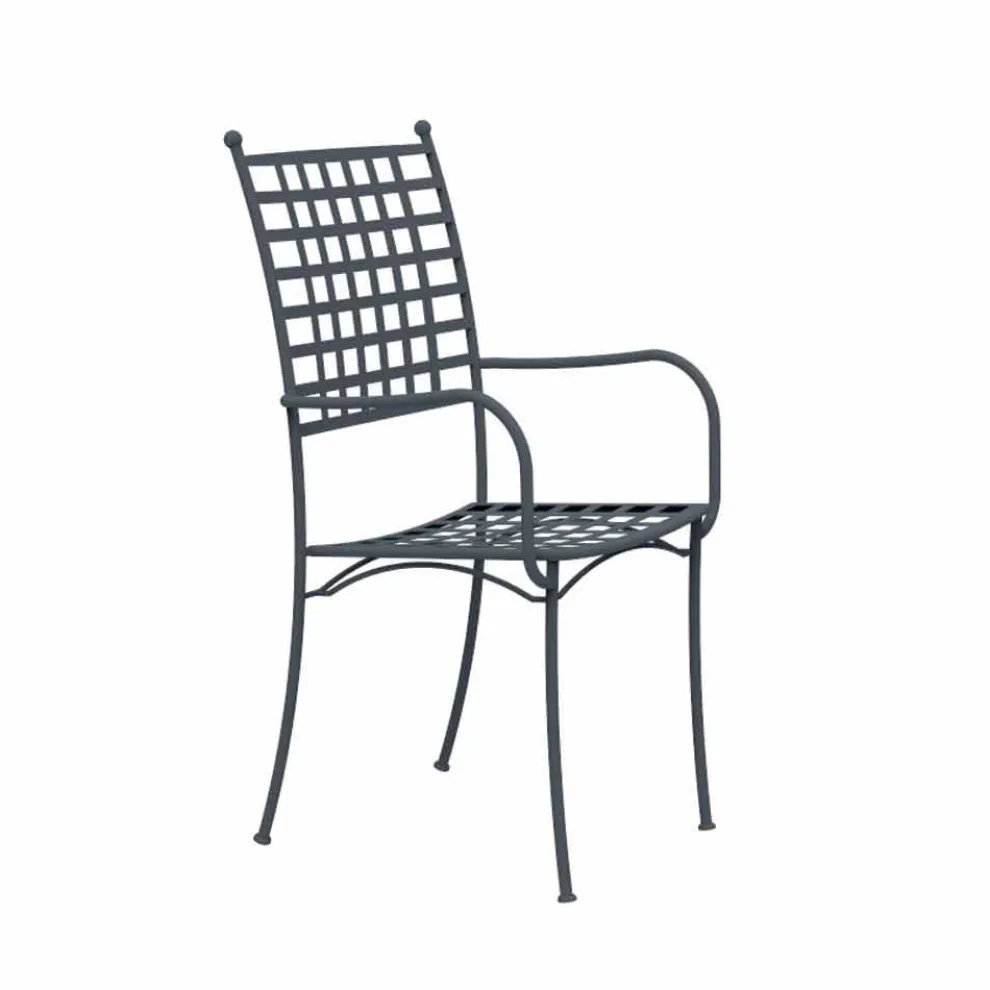 Stapelbarer Metallsessel für den Außenbereich Hergestellt in Italien, 4 Stück - Pira