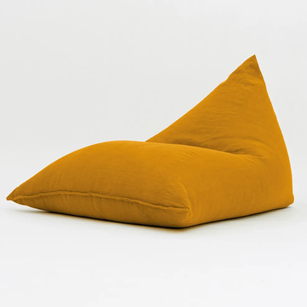 Chaiselongue für den Garten aus safranfarbenem Outdoor-Stoff - Maestrale