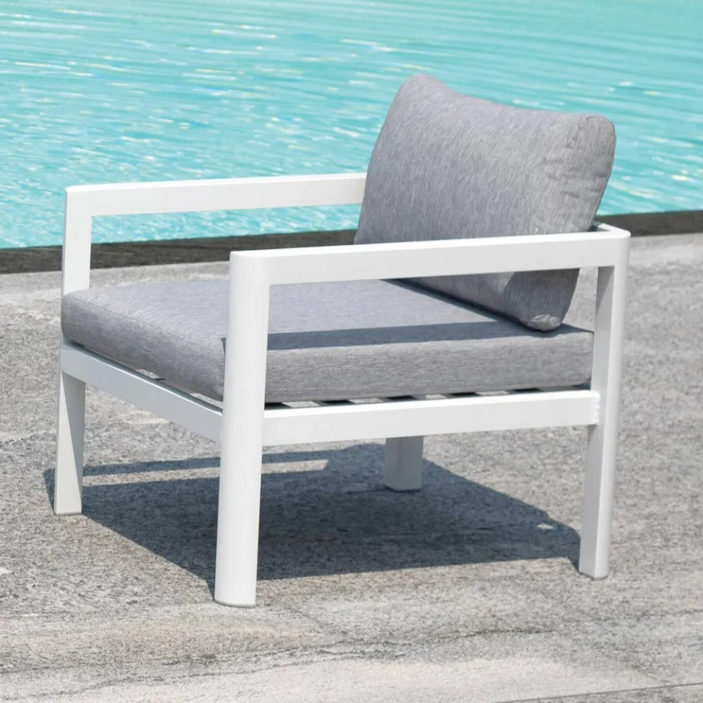 2 Gartenstühle aus Aluminium und Polyesterkissen - Mickey Mouse