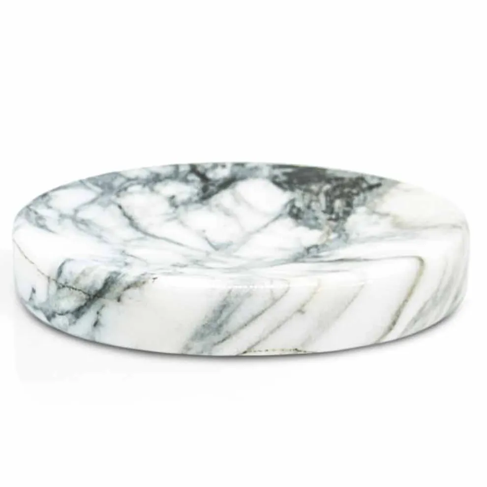 Bad Seifenschale aus Paonazzo Marmor Modern Made in Italy - Argos