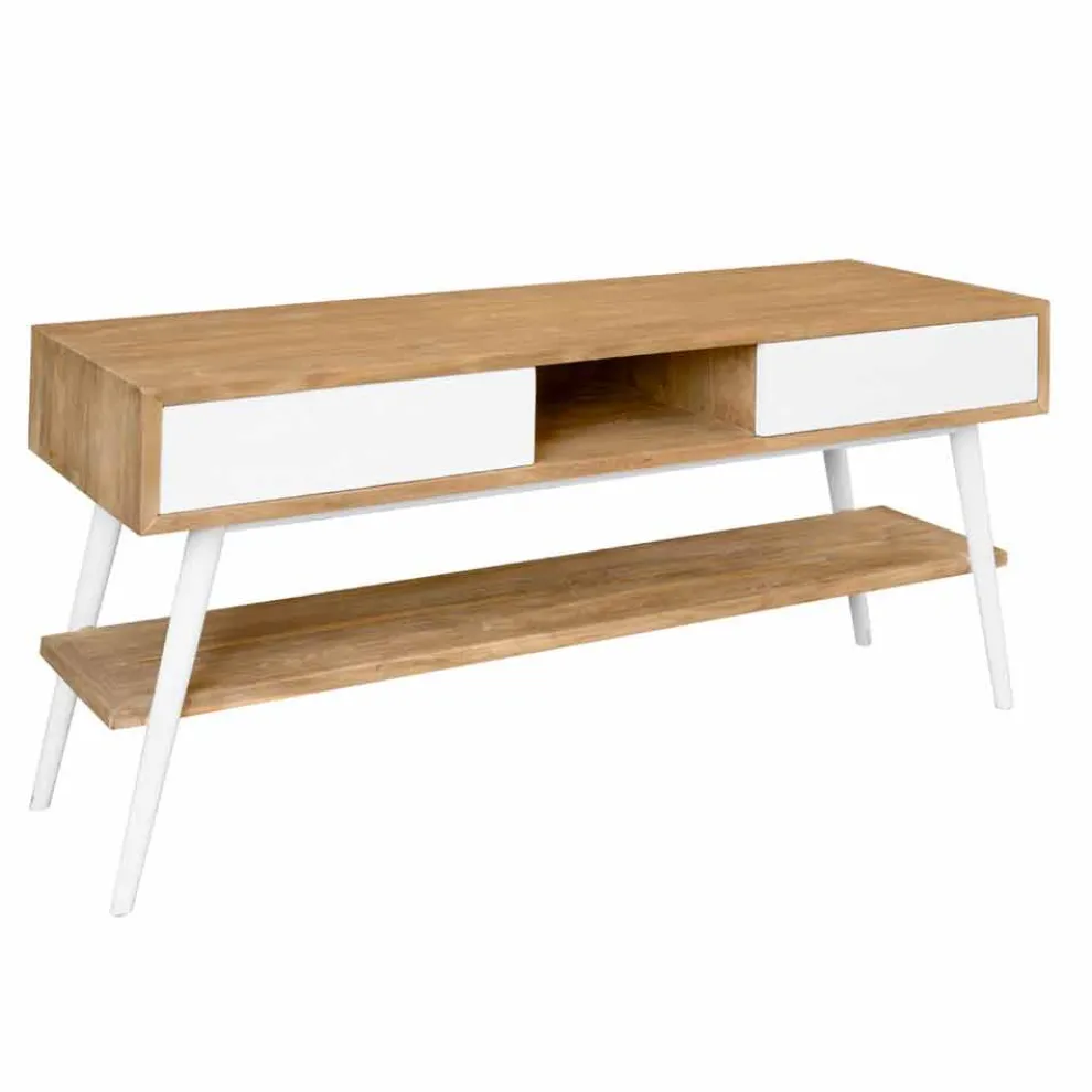 Badezimmer-Konsolentisch im modernen Design aus natürlichem Teak Pistoia