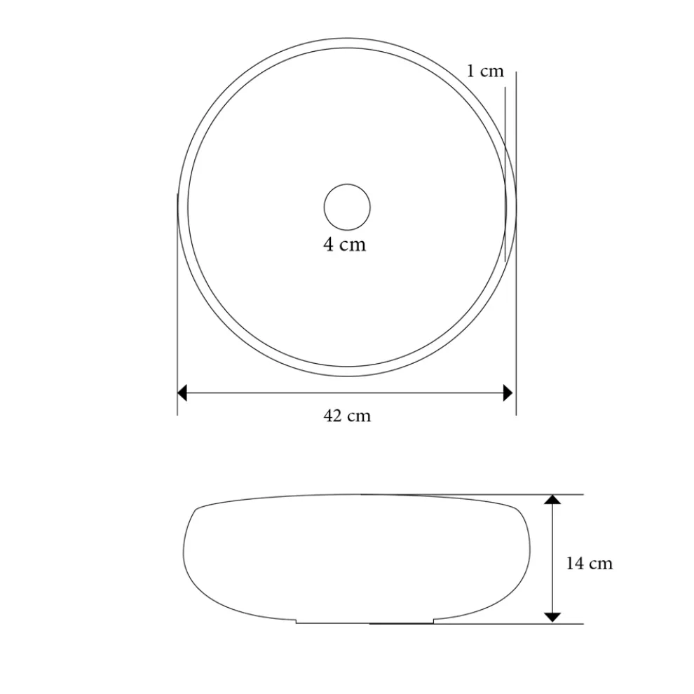 Badezimmermöbel-Komposition mit Accessoires und Spiegel aus Ton - Maryse