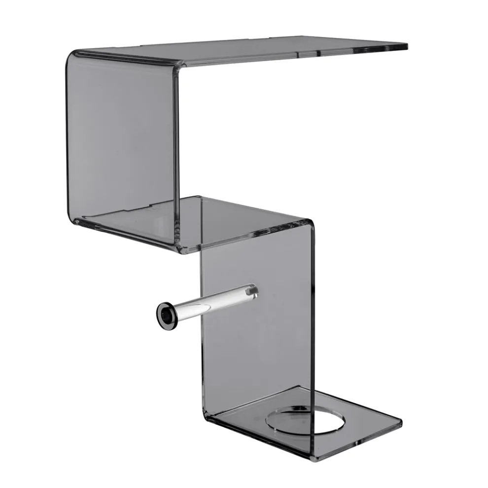 Badezimmerregal mit Rollenhalter und Toilettenbürstenhalter, hergestellt in Italien – Scrooge