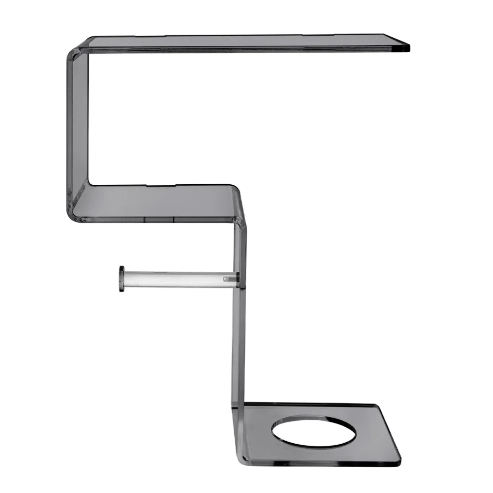 Badezimmerregal mit Rollenhalter und Toilettenbürstenhalter, hergestellt in Italien – Scrooge